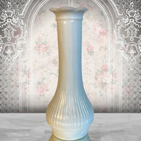 Randall Milk Glass Bud Vase 6" Tall - Picture 1 of 5